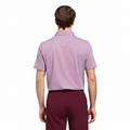 Adidas Performance Textured Men's Polo White/Maroon - back model view