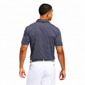 Adidas Performance Two-Colour Stripe Polo Collegiate Navy/White back model view