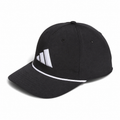 Adidas Tour 5-Panel Golf Hat in Black front view