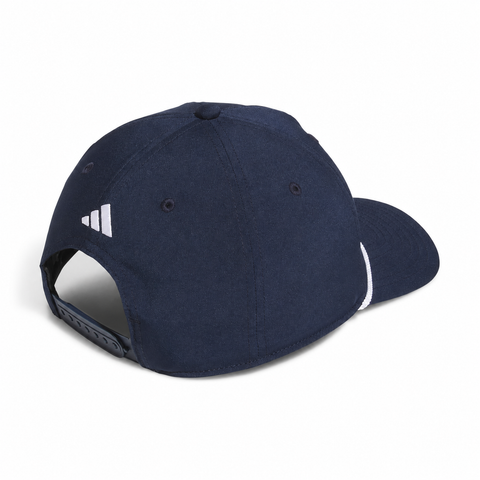 Adidas Tour 5-Panel Golf Hat in Collegiate Navy rear view