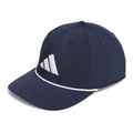 Adidas Tour 5-Panel Golf Hat in Collegiate Navy front view