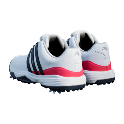 Adidas Tour360 BOA Junior Golf Shoes | White/Navy/Red
