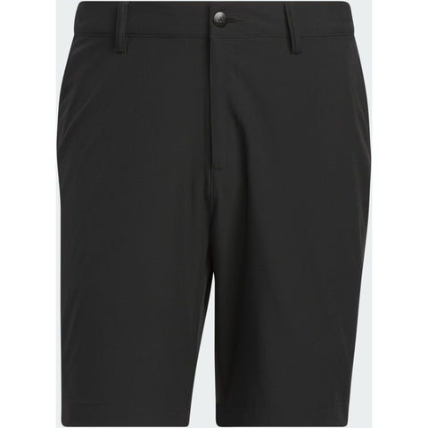 Adidas Ultimate365 8.5in Men's Golf Shorts Black - flat lay detail view