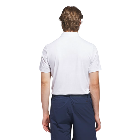 Adidas Ultimate365+ Go-To Print Men's Polo | White/Grey Three