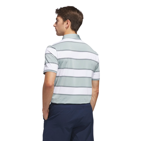 Adidas Ultimate365+ Jumbo Stripe Climacool Men's Polo Shirt | Wonder Sage/White