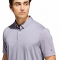 Adidas Ultimate365+ Pencil Stripe Climacool Men's Polo Frozen Purple/Slate - collar and sleeve detail