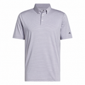 Adidas Ultimate365+ Pencil Stripe Climacool Men's Polo Frozen Purple/Slate - front product view