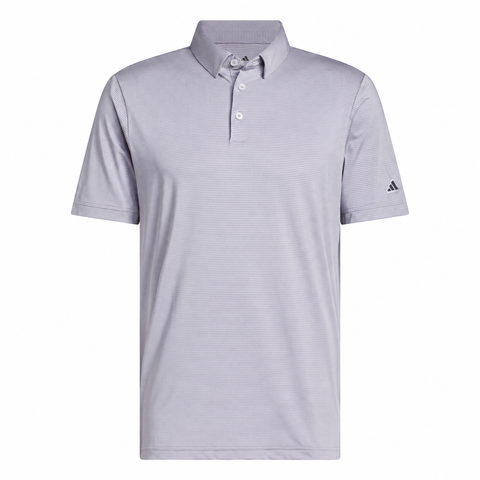 Adidas Ultimate365+ Pencil Stripe Climacool Men's Polo Frozen Purple/Slate - front product view