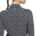 Adidas Ultimate365 Printed 14 Zip Women's Long Sleeve Polo Lucid Ray Blue M, view 6