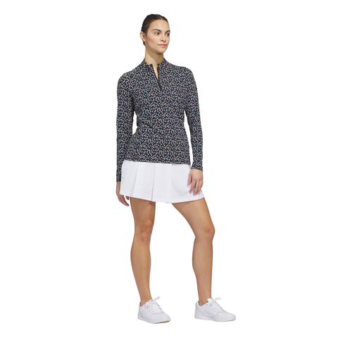 Adidas Ultimate365 Printed ¼ Zip Women’s Long Sleeve Polo | Lucid Ray Blue