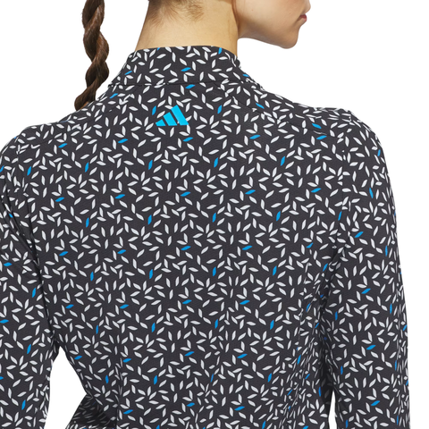 Adidas Ultimate365 Printed ¼ Zip Women’s Long Sleeve Polo | Lucid Ray Blue