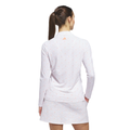 Adidas Ultimate365 Printed Quarter Zip Women's Polo Shirt White Pink S, view 2