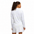 Adidas Ultimate365 Printed Quarter-Zip Women's Pullover Frozen Lemon - back model view on white