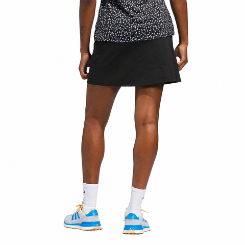 Adidas women's skort beige front view on white