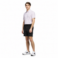 Adidas Ultimate365+ Three-Colour Stripe Polo White/Frozen Turquoise full model view
