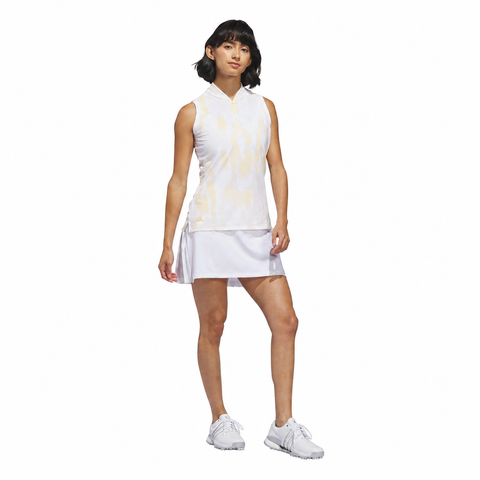 Adidas women's skort white back view on white