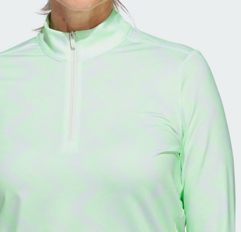 Adidas Women's Ultimate365 Printed Quatre-Zip Pullover