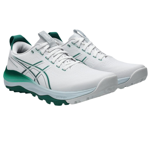 Asics 2026 Gel-Kayano Ace 3 Men's Golf Shoes | White/Jasper Green