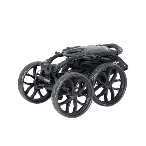 Bag Boy Quad Pro 4-Wheel Golf Push Cart | Black/Slate