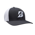 Grey Bridgestone Eco Mesh Trucker Cap with white mesh back and raised B logo.