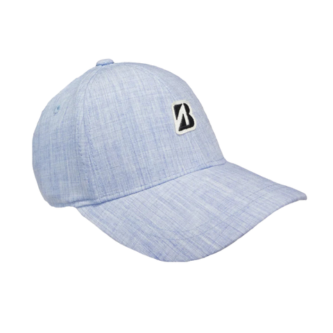 A light grey Bridgestone Mini Patch Cap with a curved brim and embroidered logo on the front, shown against a white background. Free with purchase of 2 dozen (24) Bridgestone balls.