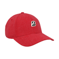 A light grey Bridgestone Mini Patch Cap with an embroidered logo is shown against a white background. Get it free when you buy 2 dozen (24) Bridgestone balls.