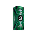 A green and black box of Bridgestone e12 Hi-Launch Golf Balls, branded by Bridgestone, promotes high launch, increased carry, distance, and straighter shots for golfers seeking enhanced performance.
