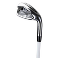 A Brosnan Dynasty Womens Package Golf Set iron by Brosnan, featuring a white shaft and chrome finish, designed for forgiveness. Shown isolated on a white background.