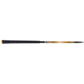 A close-up of a Brosnan Little Mate S7 Junior Golf Package Set (Orange - Joey) handle and shaft, featuring black grip and yellow/black accents with text—ideal for beginners, similar to first golf clubs. Club head not visible.
