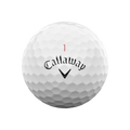 White Callaway Chrome Soft golf ball showing the Callaway logo and number one