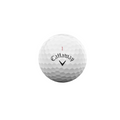 A white Callaway 2025 Chrome Tour Triple Diamond Golf Ball featuring a dimpled surface, black Callaway logo, black chevron, and red number 1 is displayed on a plain white background—engineered for tour-level control.
