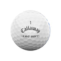 A white Callaway 2025 ERC Soft Triple Track Golf Ball with the number 1 above the logo and Triple Track alignment lines is displayed against a plain white background.
