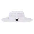 Callaway 2025 Men's Sun Hat White/Black - rear view with mesh and toggle