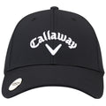 Callaway 2026 Stitch Magnet Adjustable Cap Black - front view with ball marker