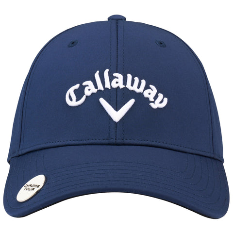 Callaway 2026 Stitch Magnet Adjustable Cap Navy - front view with ball marker