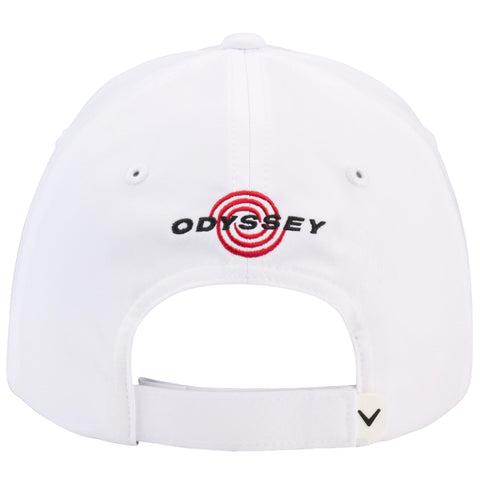 Callaway 2026 Stitch Magnet Adjustable Cap White/Black - rear view and adjustable closure