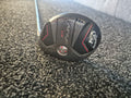 Sole of used Callaway Apex UW 21 degree utility wood