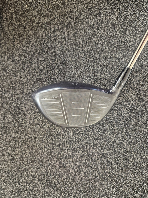 Used Callaway Big Bertha driver face showing condition and strike marks