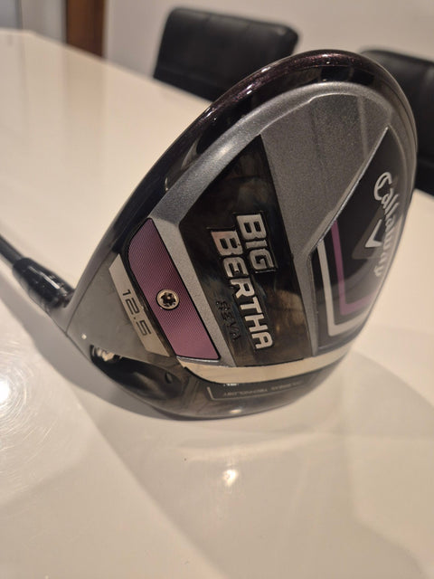 Callaway Big Bertha Reva driver sole showing 12.5 degree loft