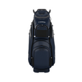 The Callaway Cargo 25 Cart Bag by Callaway is a dark blue golf bag featuring multiple zippered compartments, sturdy handles, and CARGO printed near the top—ideal for your next round in New Zealand.