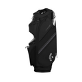 The Callaway Chase 14 Cart Bag is a sleek black golf bag with multiple zippered compartments, a shoulder strap, and a white Callaway logo near the base—ideal for organizing your gear on the course.