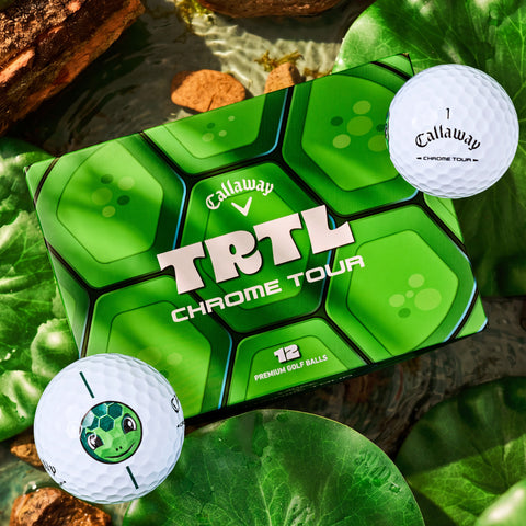Callaway Chrome Tour TRTL limited edition golf ball detail
