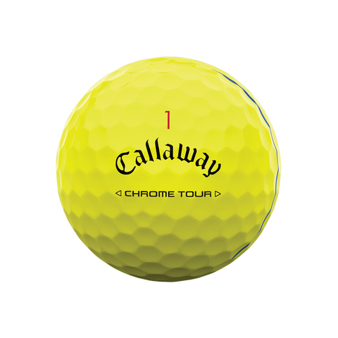 Callaway Chrome Tour Triple Track Yellow Golf Balls 24'