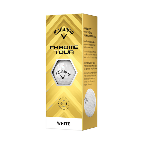 Callaway Chrome Tour White Golf Balls 24'