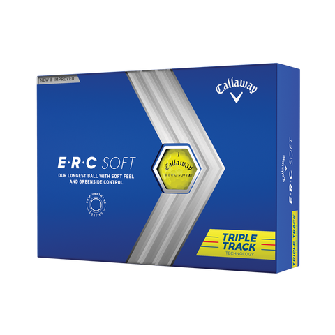 Callaway ERC Soft Triple Track Golf Balls - Yellow '23