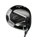 The Callaway Elyte Driver | Left Handed features a black and silver head with adjustable weights, Neutral and Draw markings, and a modern angular design—a top choice for New Zealand golfers.