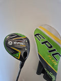 Used Callaway Epic Flash women's 3 wood 15 degree with original headcover, right-handed