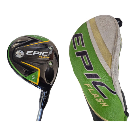 Actual Callaway Epic Flash Women's 5 Wood, 18°, EvenFlow 55 4.0, Right-Handed, Used - Very Good on white background