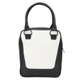 The Callaway Practice Caddy by Callaway features black handles and sides, a white front panel, a structured shape, and a side zipper for convenience.
