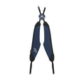 A navy blue and black padded shoulder harness with adjustable straps, plastic buckles, and the Callaway logo—designed for use with the ultra-lightweight Callaway Hyperlite Zero 25 Stand Bag.